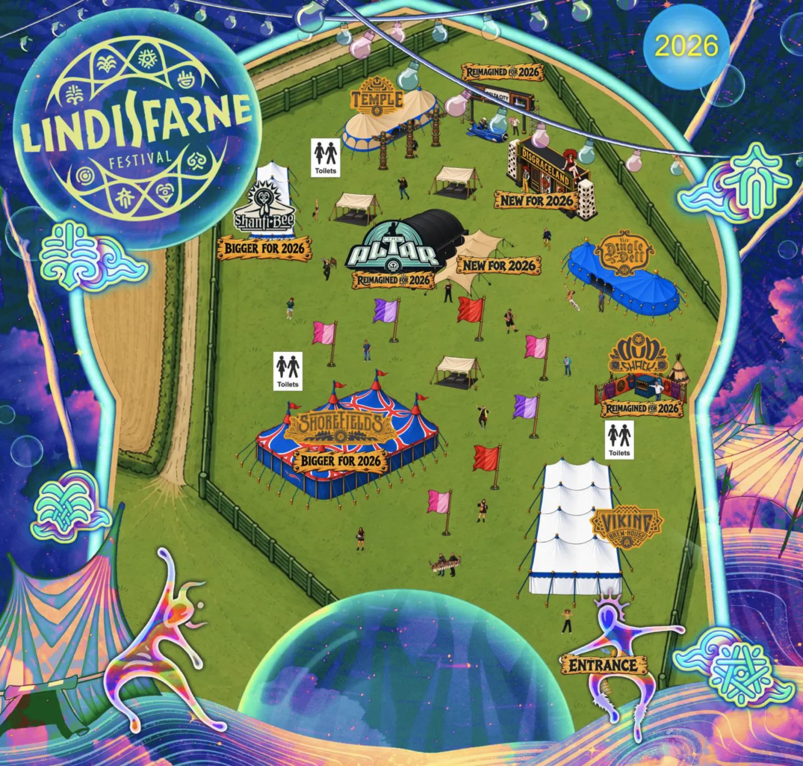 Lindisfarne 2026 arena map